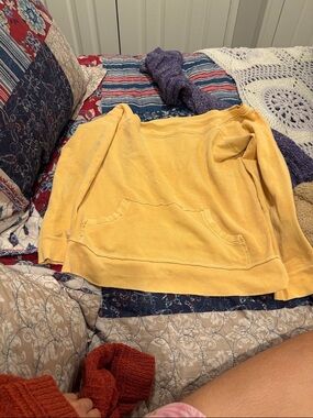 Soft Yellow Women's Fleece Pullover Sweater